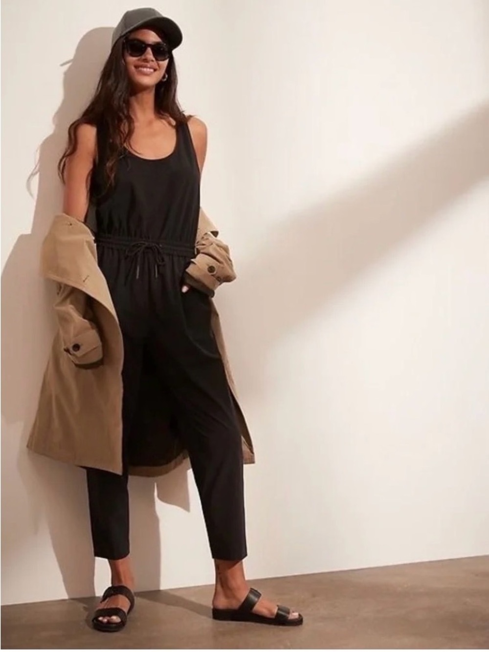 BR Standard Sleeveless Drawstring Jumpsuit Travel Comfy Capsule Sporty XXL